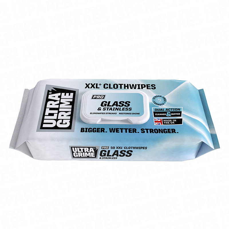 UltraGrime PRO Glass & Stainless Clothwipes 50pk